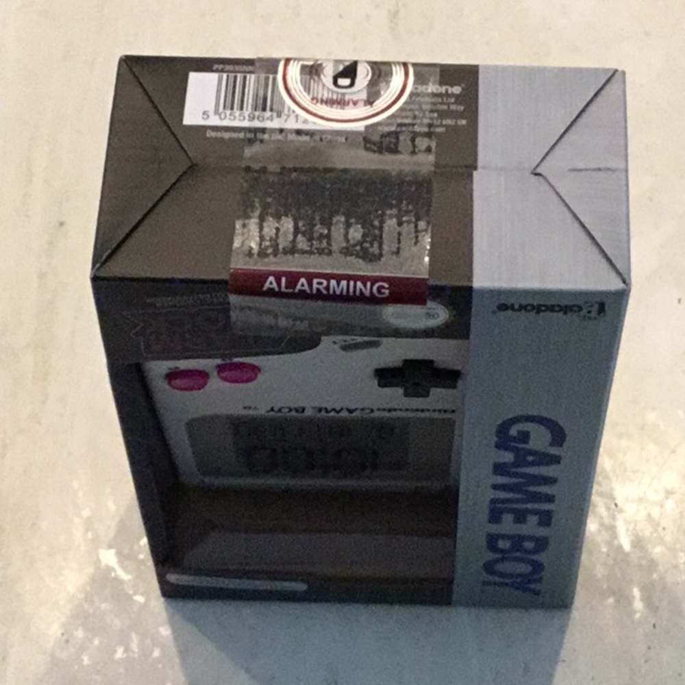 Nintendo Gameboy Alarm Clock With Super Mario Land Sounds Game Boy New - Picture 12 of 13